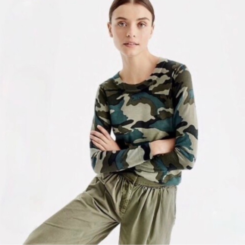 J. Crew Camouflage Tippi Sweater - NWT